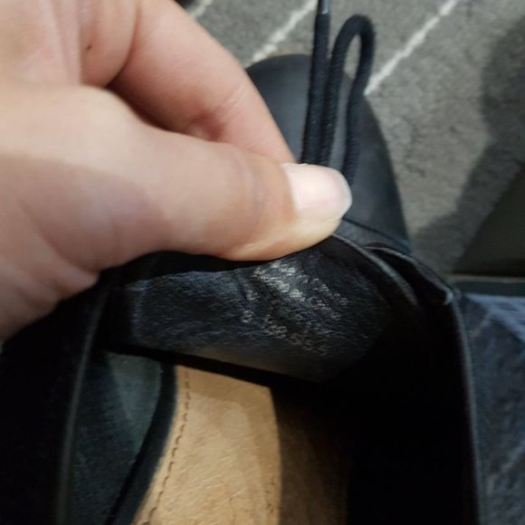 ALDO black leather loafer flats size 8 women - Picture 4 of 5